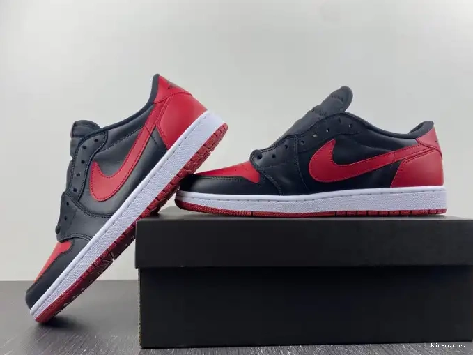Rep Kickmax Air 1 Low 705329-001 Bred Retro Jordan 0412